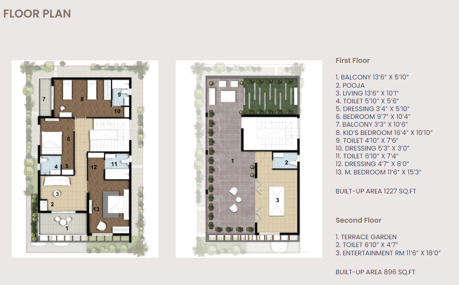 Asian RSR Villas Floor plan